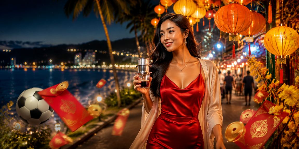 Người chơi thưởng thức Jackpot ở Phan Thiết với thiết bị di động và cà phê